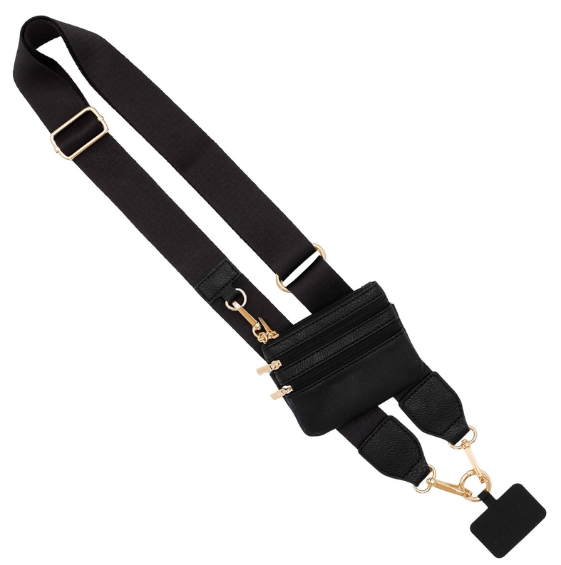 Clip & Go Crossbody Strap w/ Zippered Pouch