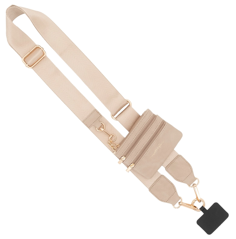 Clip & Go Crossbody Strap w/ Zippered Pouch