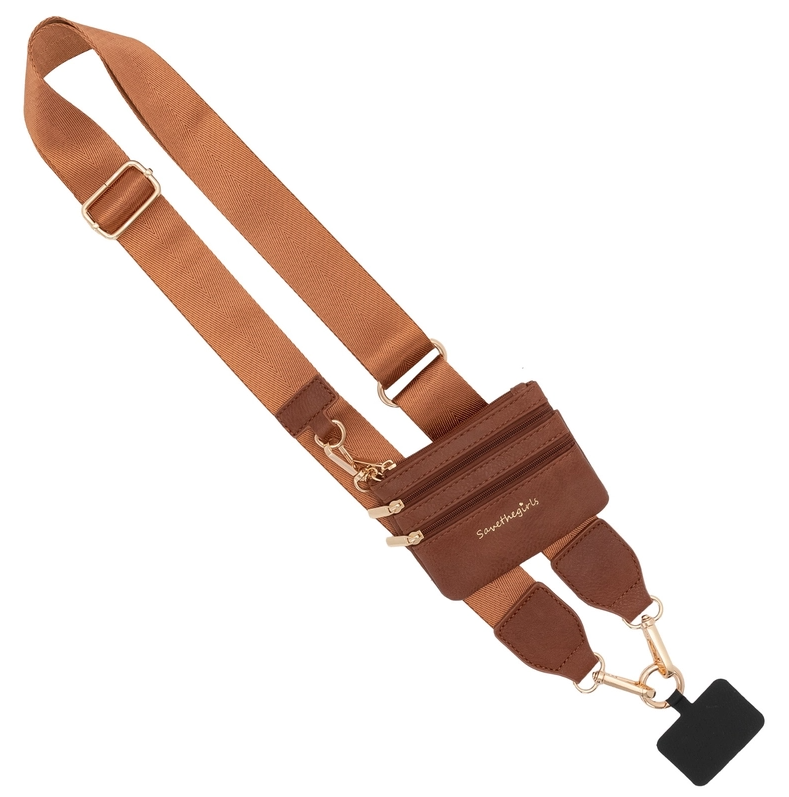 Clip & Go Crossbody Strap w/ Zippered Pouch