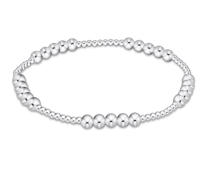 E Newton Classic Blissful Pattern Bracelet - Sterling