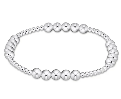 E Newton Classic Blissful Pattern Bracelet - Sterling