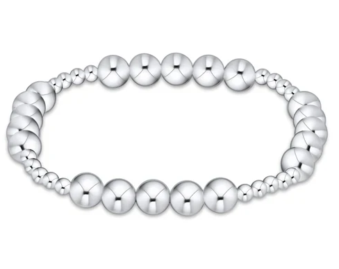 E Newton Classic Blissful Pattern Bracelet - Sterling