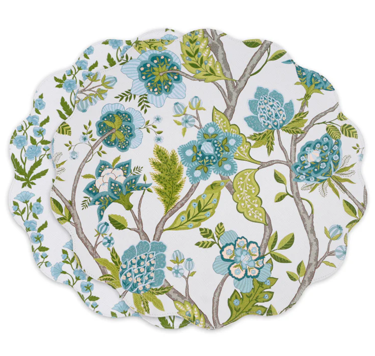 VIDA Blooms & Branches Reversible Placemats - Set of 4