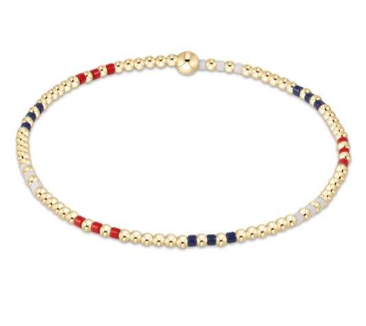 E Newton Hope Joy Pattern 2mm Bead Bracelet