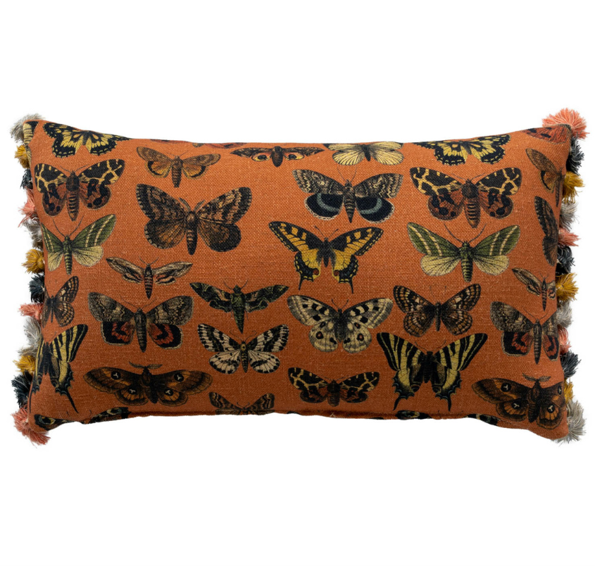 Monarch Melon Lumbar Pillow