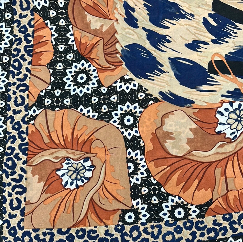 Poppy Silken Square Scarf