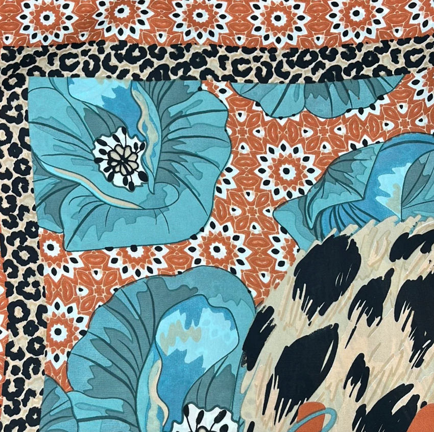 Poppy Silken Square Scarf