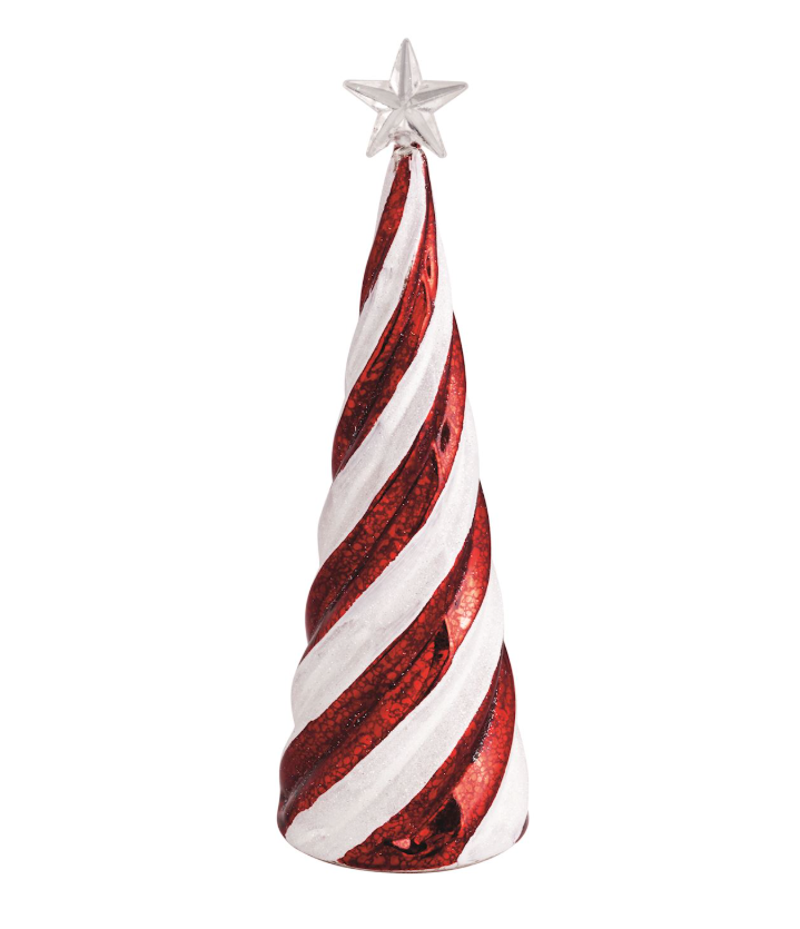 Candy Cane Glass Tree