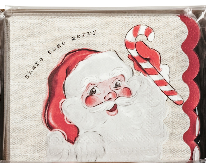 Classic Christmas Cocktail Napkins - Pack of 12