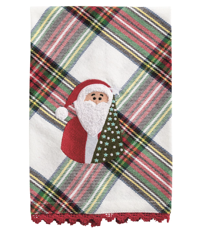 Christmas Bouclé Applique Towel