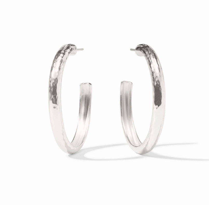 Julie Vos Havana Hoop - Silver