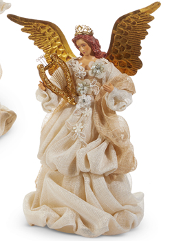 Gold & Ivory Angel Tree Topper