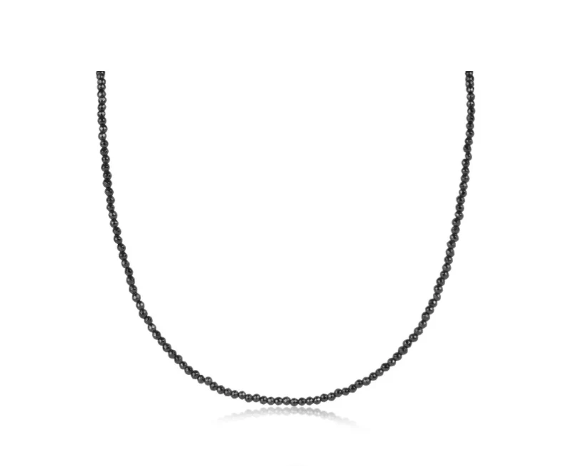 E Newton Faceted Hematite Choker