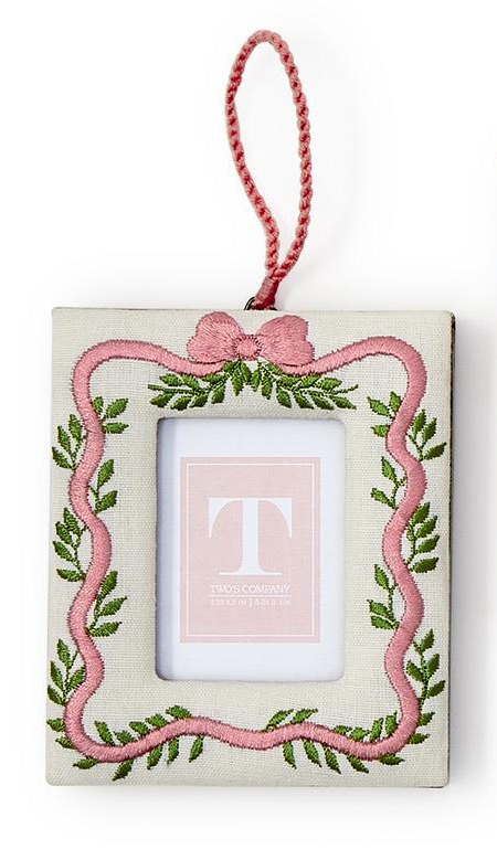 Embroidered Photo Frame Ornament