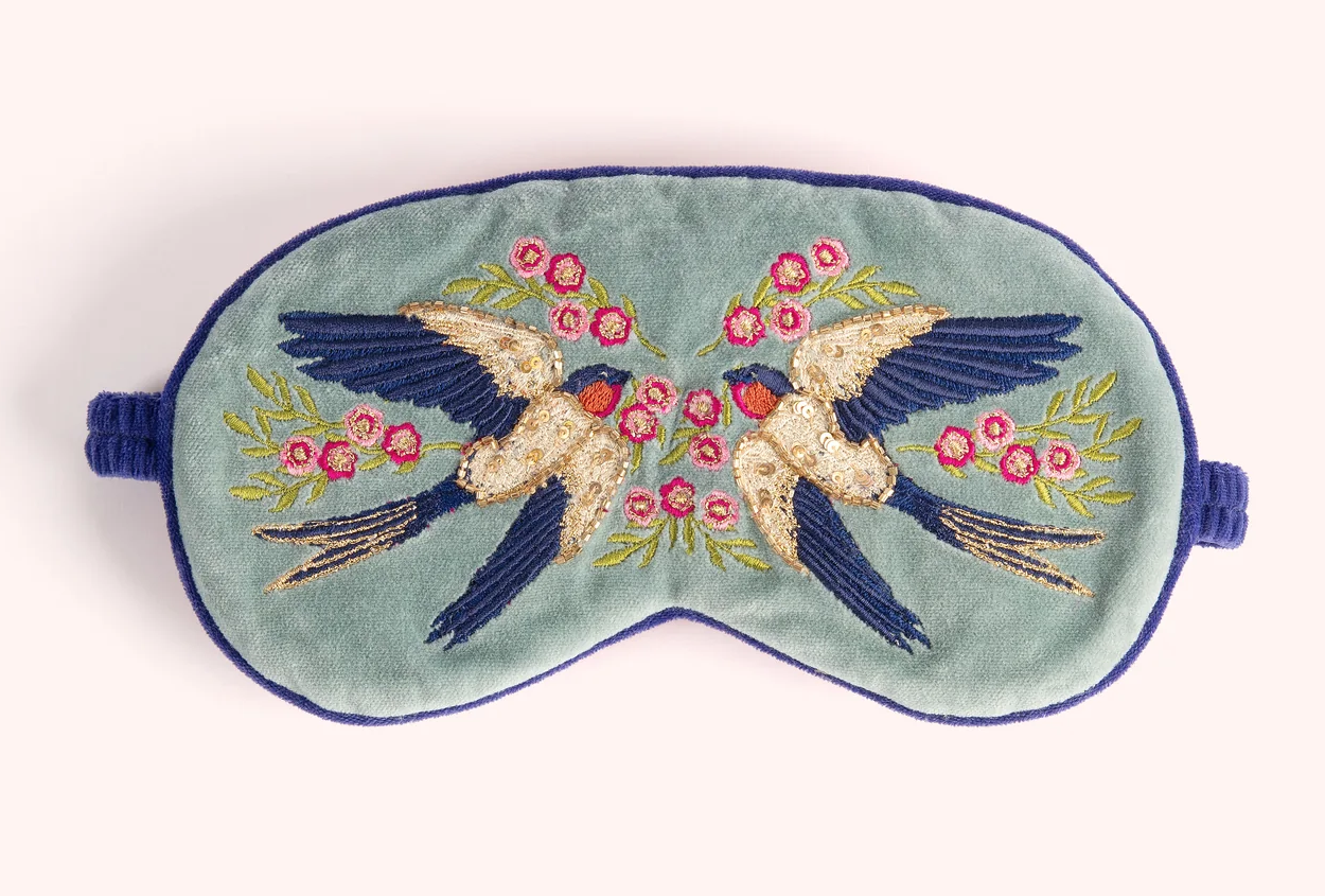 Luxury Lavender Velvet Eye Mask