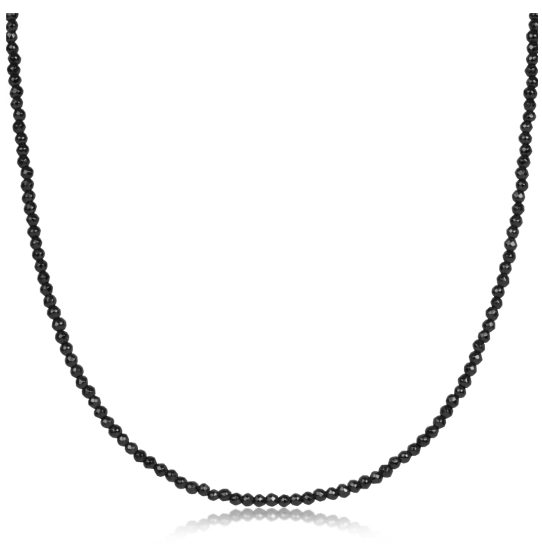 E Newton Faceted Hematite 2mm Choker