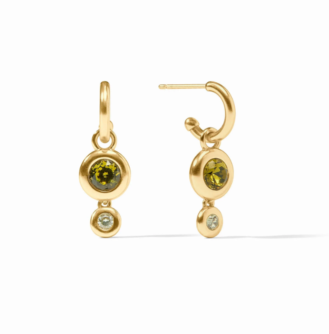 Julie Vos Trunk Show - Rainbow Duo Hoop & Charm Earring
