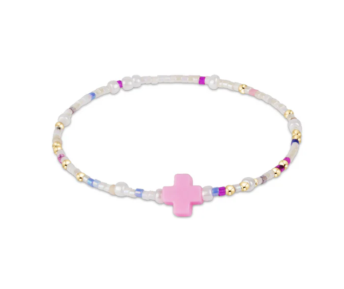 E Newton egirl Hope Unwritten Signature Cross Bracelet