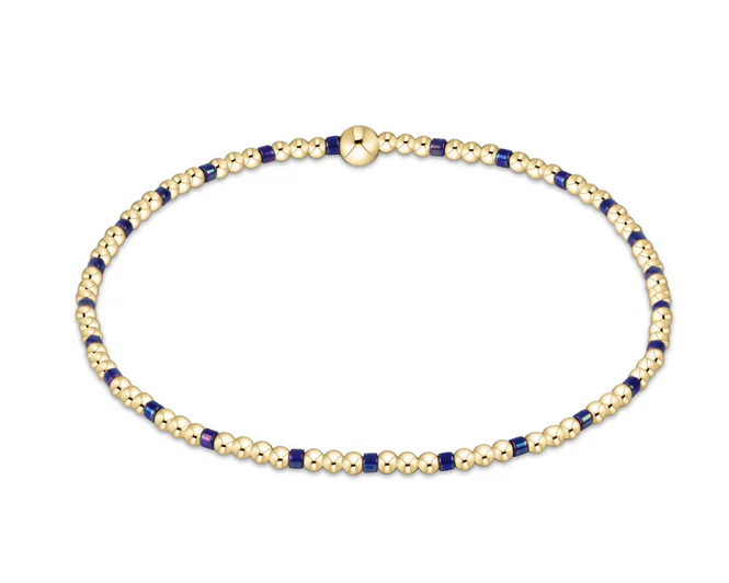 E Newton Hope Sincerity Pattern 2mm Bead Bracelet