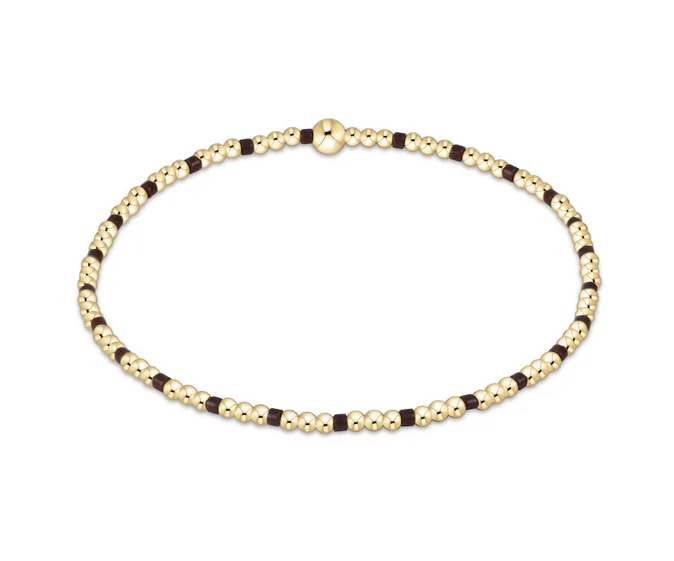 E Newton Hope Sincerity Pattern 2mm Bead Bracelet
