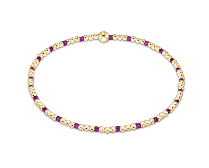 E Newton Hope Sincerity Pattern 2mm Bead Bracelet