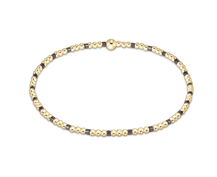 E Newton Hope Sincerity Pattern 2mm Bead Bracelet