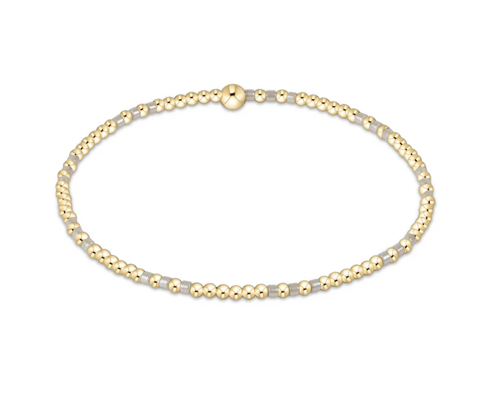 E Newton Hope Joy Pattern 2mm Bead Bracelet