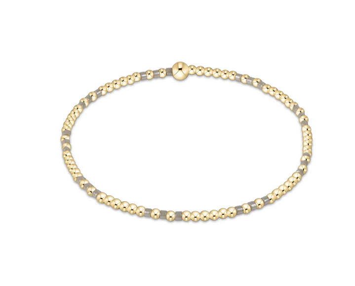 E Newton Hope Joy Pattern 2mm Bead Bracelet