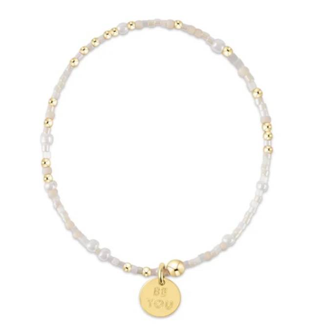 E Newton egirl Hope Unwritten Bracelet - Be You Gold Disc