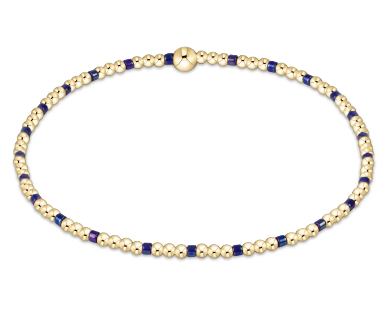 E Newton Hope Sincerity Pattern 2mm Bead Bracelet