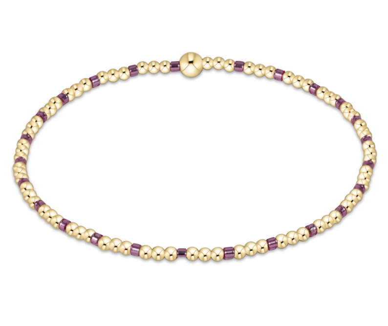 E Newton Hope Sincerity Pattern 2mm Bead Bracelet