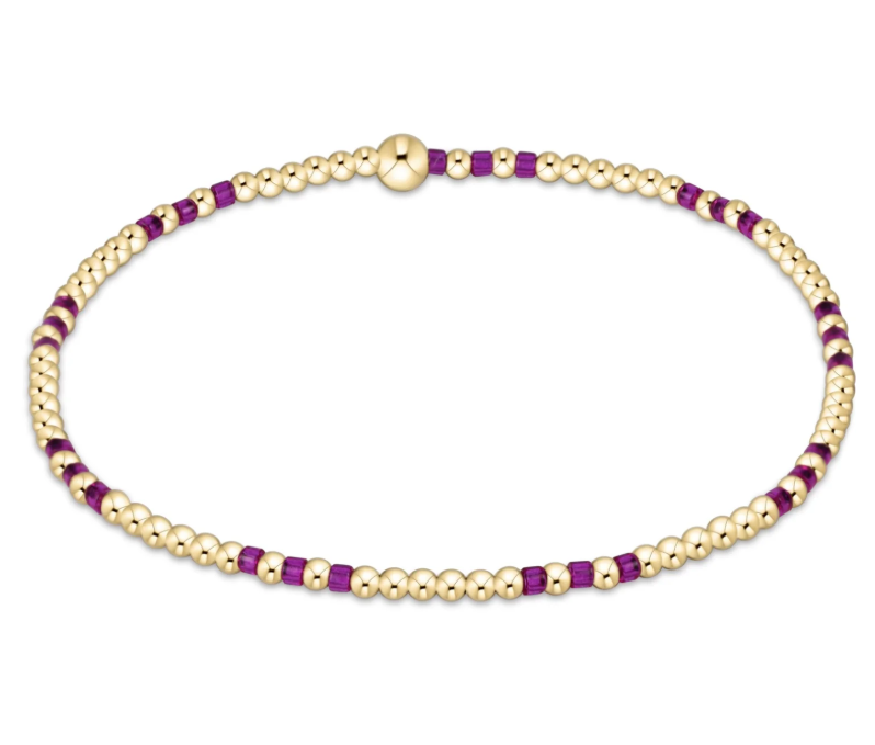 E Newton Hope Joy Pattern 2mm Bead Bracelet