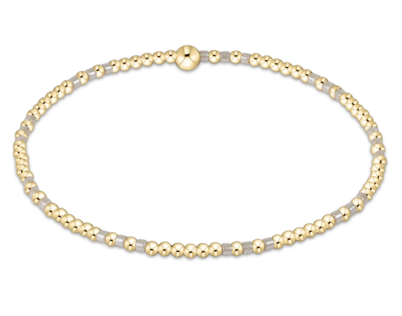 E Newton Hope Joy Pattern 2mm Bead Bracelet