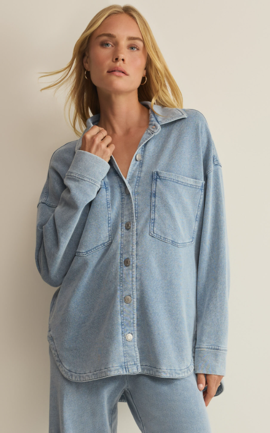 Z Supply All Day Knit Denim Jacket