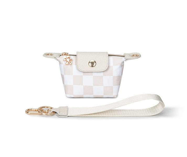 Checkered Wallet Wristlet/Crossbody