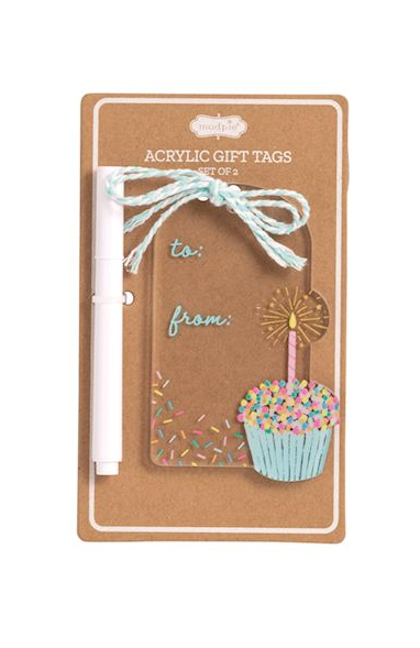 Birthday Acrylic Gift Tag Set
