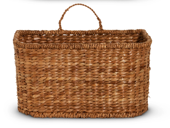 Flat Side Woven Basket
