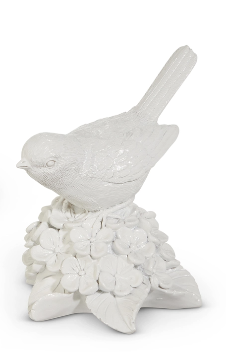 White Bird on Flower