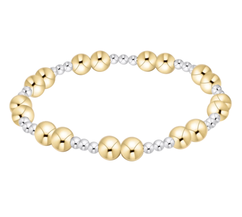 E Newton Together Bead Bracelet - Mixed Metal