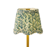 Scalloped Floral Fabric Lampshade