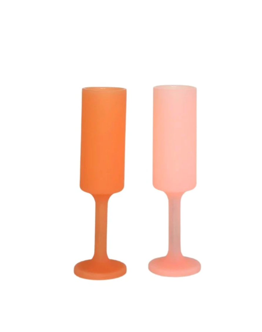 PG Silicone Seff Champagne Flutes - Set of 2 - Final Sale 40% off in cart