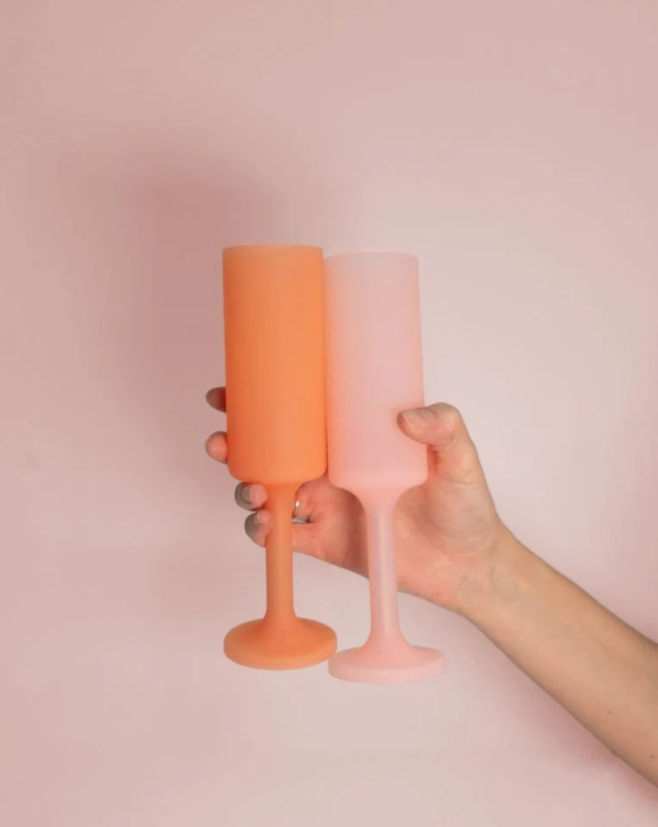 PG Silicone Seff Champagne Flutes - Set of 2 - Final Sale 40% off in cart