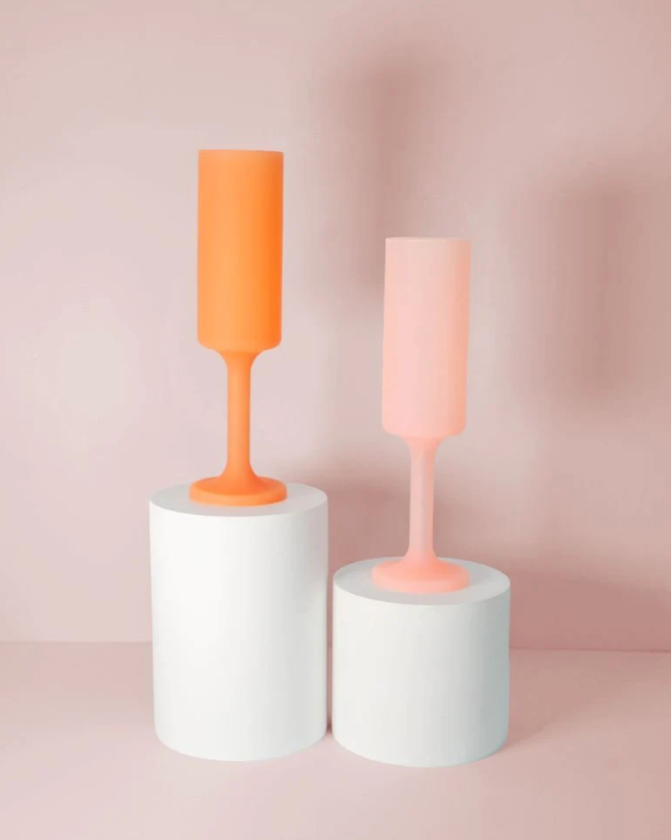 PG Silicone Seff Champagne Flutes - Set of 2 - Final Sale 40% off in cart