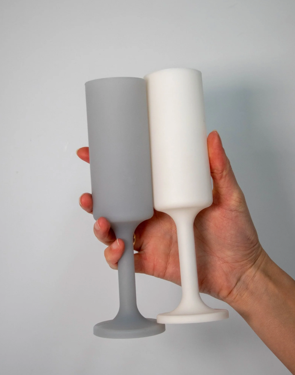PG Silicone Seff Champagne Flutes - Set of 2 - Final Sale 40% off in cart