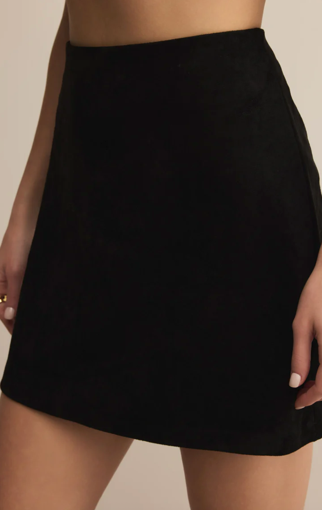 Z Supply Ciera Faux Suede Mini Skirt