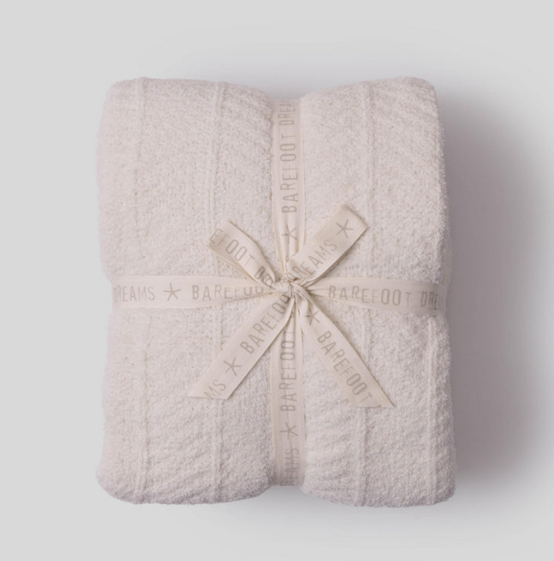 Barefoot Dreams CozyChic Herringbone Bed Blanket