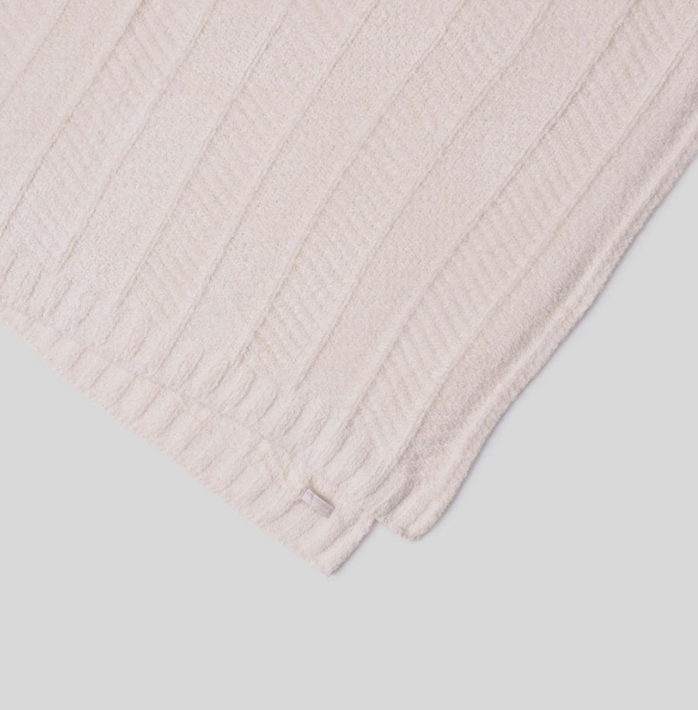 Barefoot Dreams CozyChic Herringbone Bed Blanket