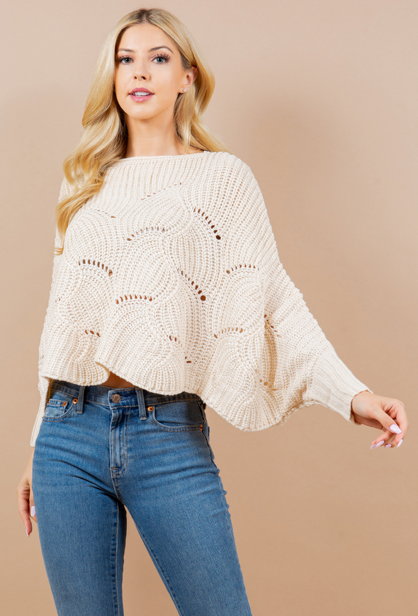 Anna Cropped Layering Sweater
