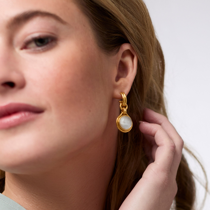 Julie Vos Solara Hoop & Charm Earring
