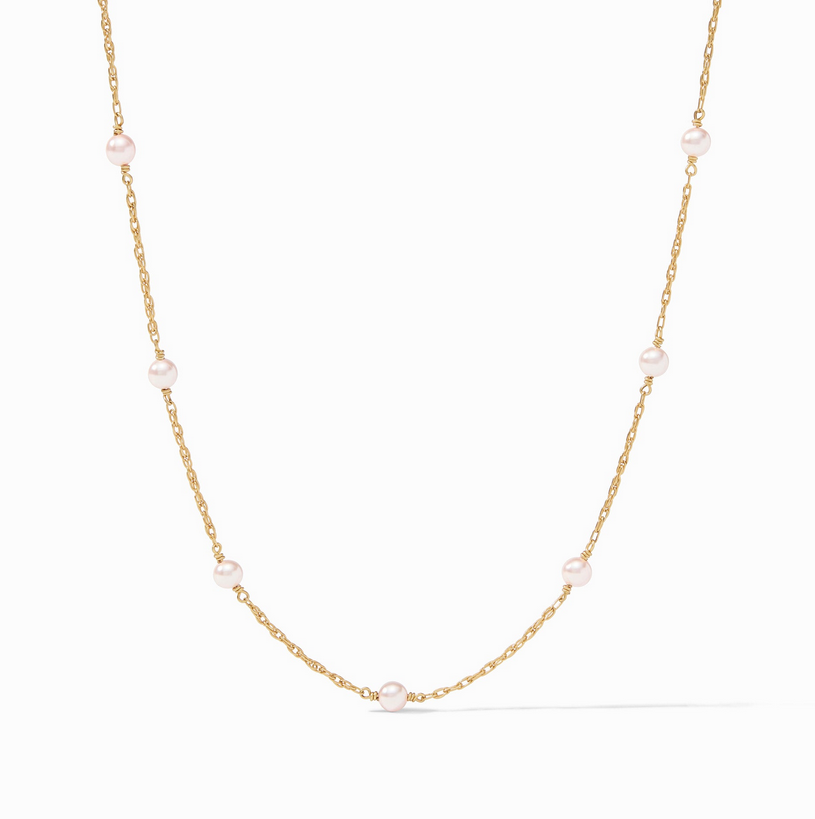 Julie Vos The Pink Delicate Station Necklace
